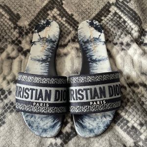 Dior Denim Slides size 37